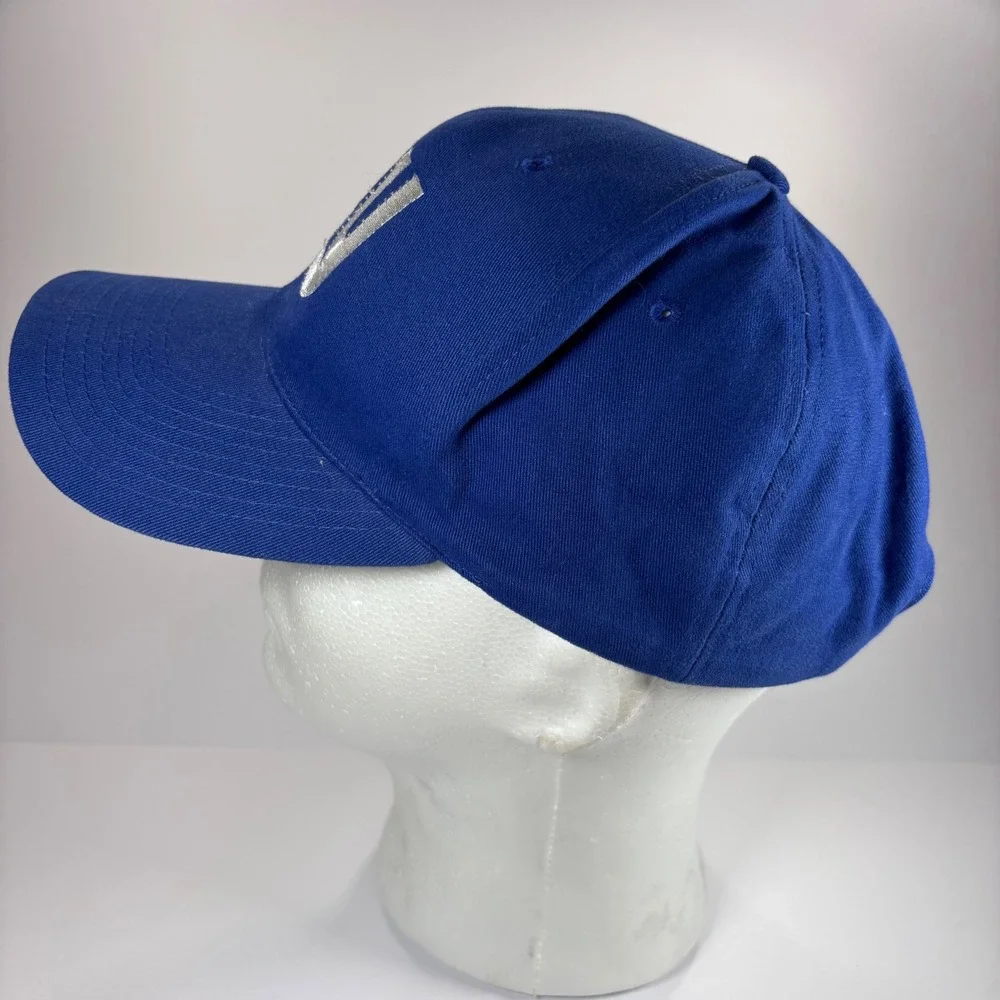 Vintage NY Giants Light-Up Hat Blue Logo7‎ NFL Adjustable Strapback Cap 90's